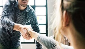 Working together Handshake